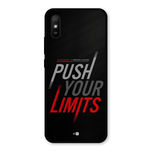 Push Your Limits Metal Back Case for Redmi 9a