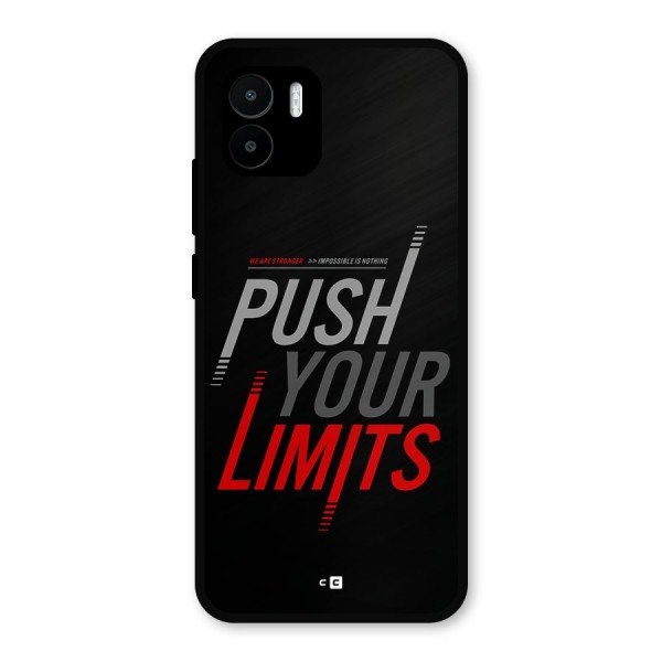 Push Your Limits Metal Back Case for Redmi A1