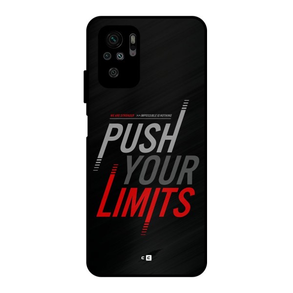 Push Your Limits Metal Back Case for Redmi Note 10