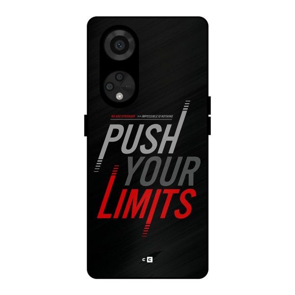 Push Your Limits Metal Back Case for Reno8 T 5G