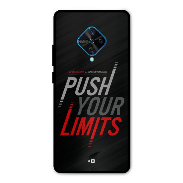 Push Your Limits Metal Back Case for Vivo S1 Pro