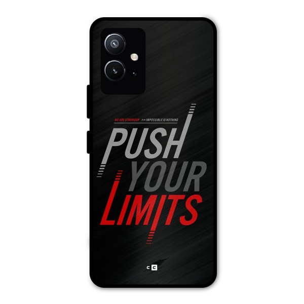 Push Your Limits Metal Back Case for Vivo T1 5G