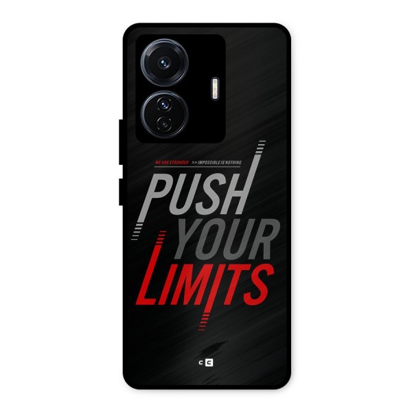 Push Your Limits Metal Back Case for Vivo T1 Pro