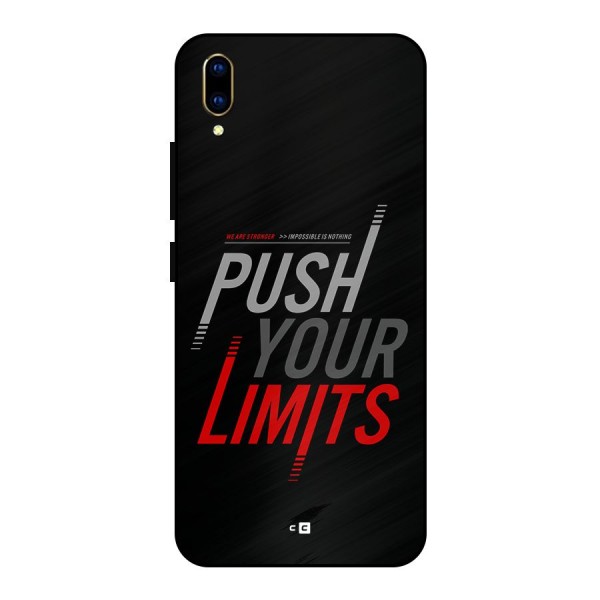 Push Your Limits Metal Back Case for Vivo V11 Pro