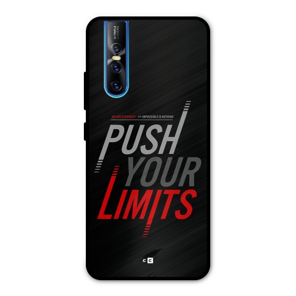 Push Your Limits Metal Back Case for Vivo V15 Pro