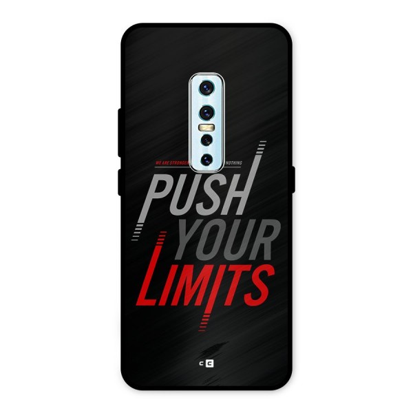 Push Your Limits Metal Back Case for Vivo V17 Pro