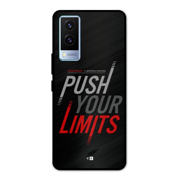 Push Your Limits Metal Back Case for Vivo V21e 5G