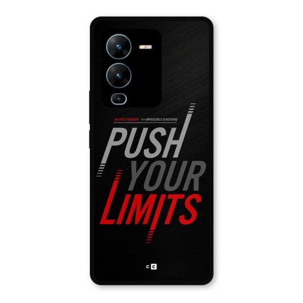 Push Your Limits Metal Back Case for Vivo V25 Pro