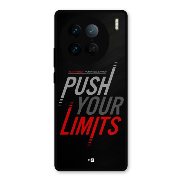 Push Your Limits Metal Back Case for Vivo X90 Pro