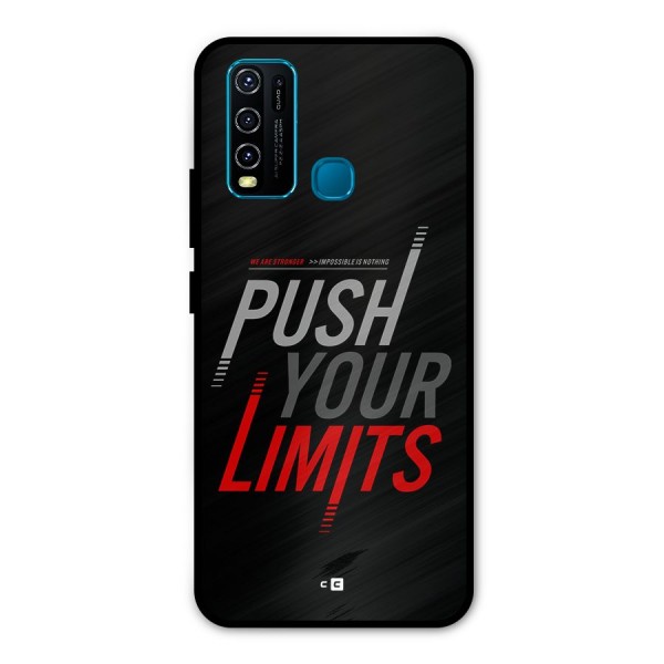 Push Your Limits Metal Back Case for Vivo Y30