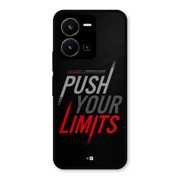 Push Your Limits Metal Back Case for Vivo Y35