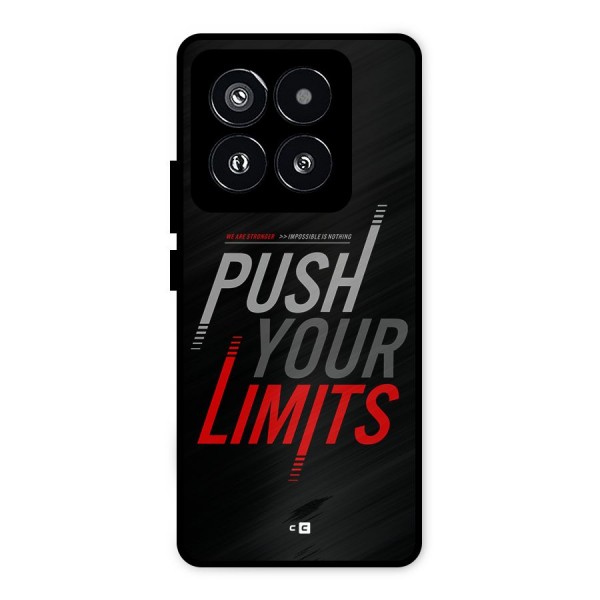 Push Your Limits Metal Back Case for Xiaomi 14 Pro