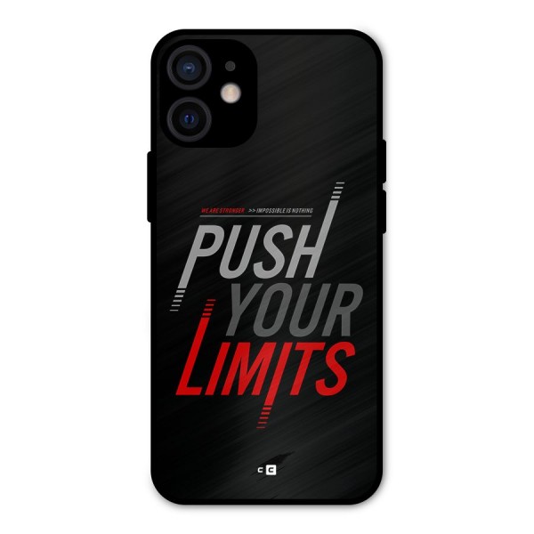 Push Your Limits Metal Back Case for iPhone 12 Mini