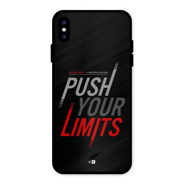 Push Your Limits Metal Back Case for iPhone XS Max