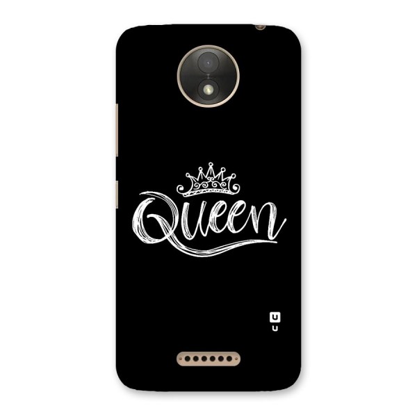 Queen Crown Back Case for Moto C Plus