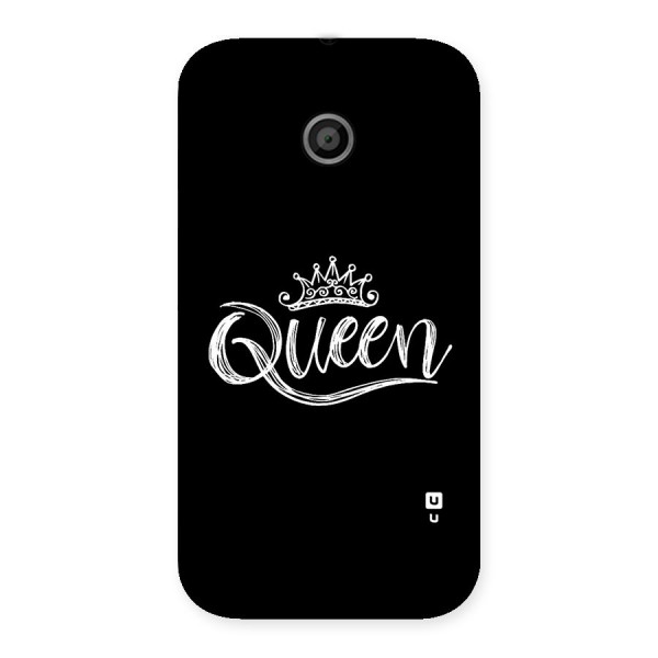 Queen Crown Back Case for Moto E