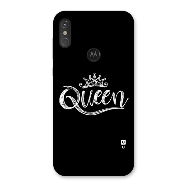 Queen Crown Back Case for Motorola One Power