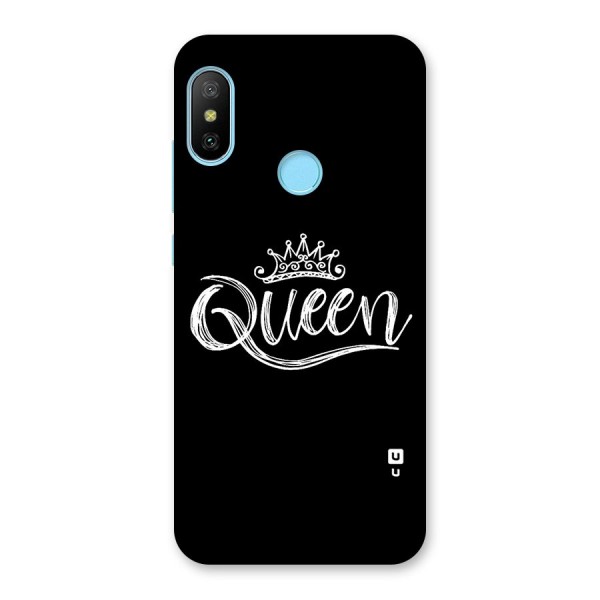 Queen Crown Back Case for Redmi 6 Pro