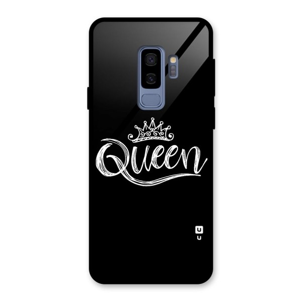 Queen Crown Glass Back Case for Galaxy S9 Plus