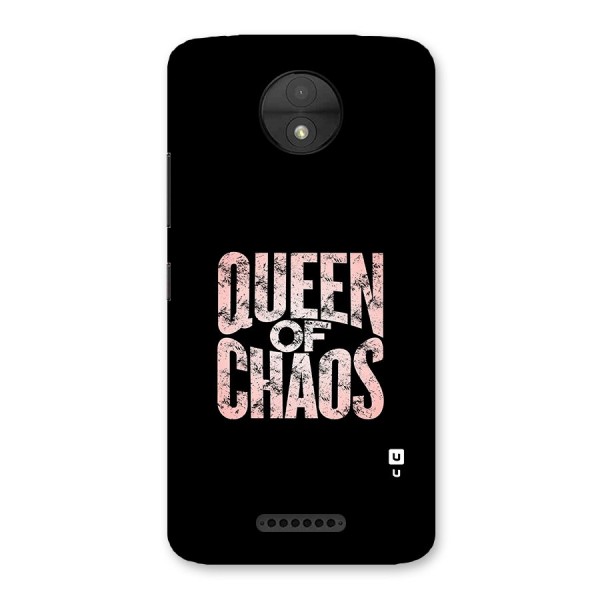 Queen of Chaos Back Case for Moto C