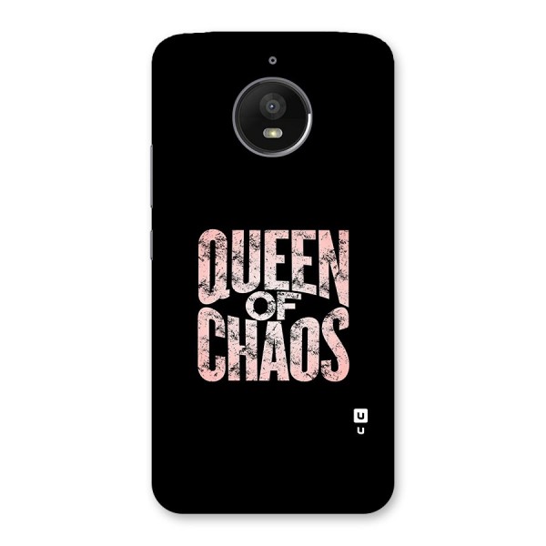 Queen of Chaos Back Case for Moto E4 Plus