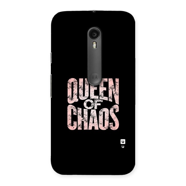 Queen of Chaos Back Case for Moto G3