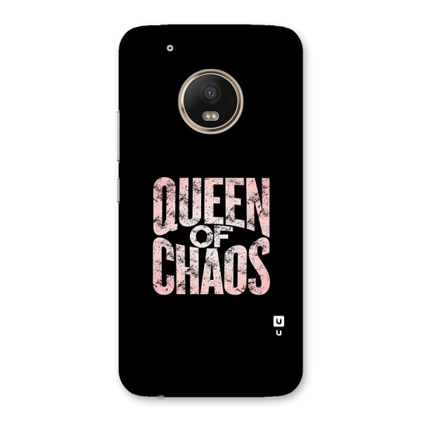 Queen of Chaos Back Case for Moto G5 Plus