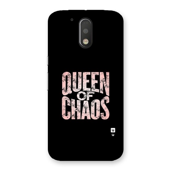 Queen of Chaos Back Case for Motorola Moto G4