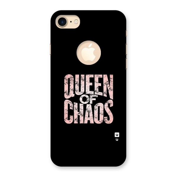 Queen of Chaos Back Case for iPhone 8 Logo Cut