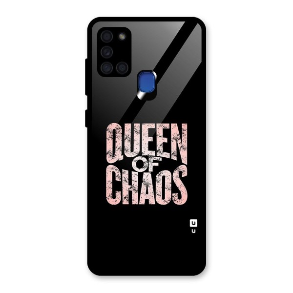 Queen of Chaos Glass Back Case for Galaxy A21s