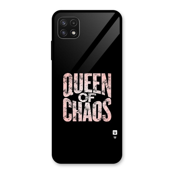 Queen of Chaos Glass Back Case for Galaxy A22 5G