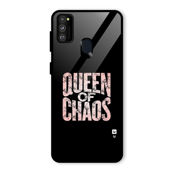 Queen of Chaos Glass Back Case for Galaxy M21