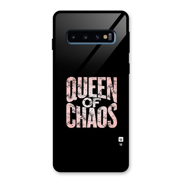 Queen of Chaos Glass Back Case for Galaxy S10