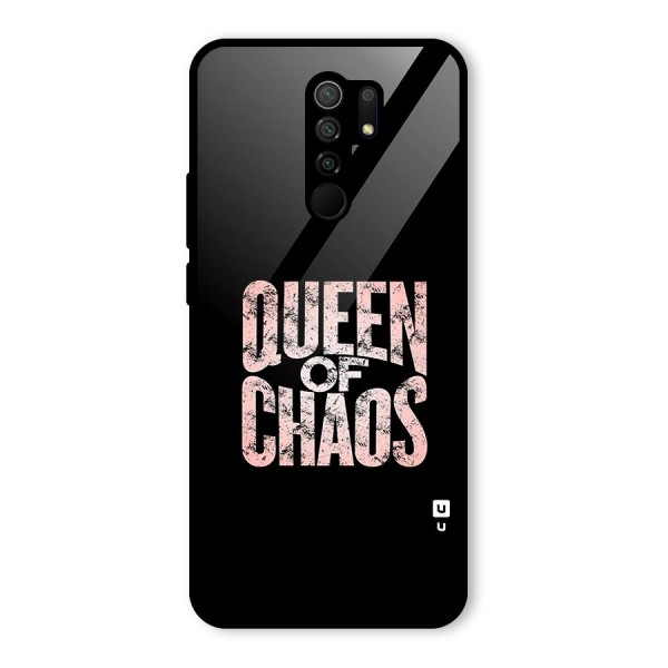 Queen of Chaos Glass Back Case for Redmi 9 Prime