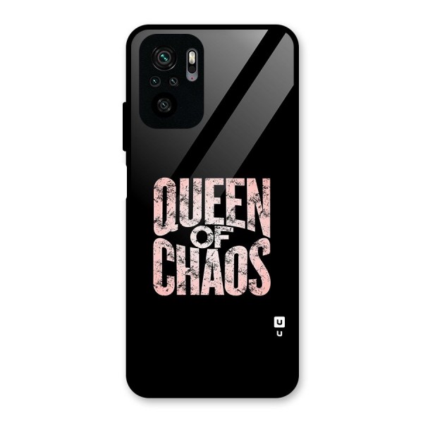 Queen of Chaos Glass Back Case for Redmi Note 10