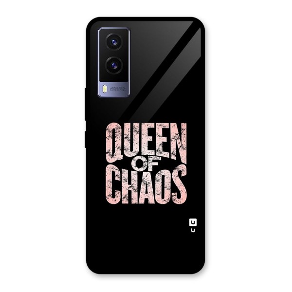 Queen of Chaos Glass Back Case for Vivo V21e 5G