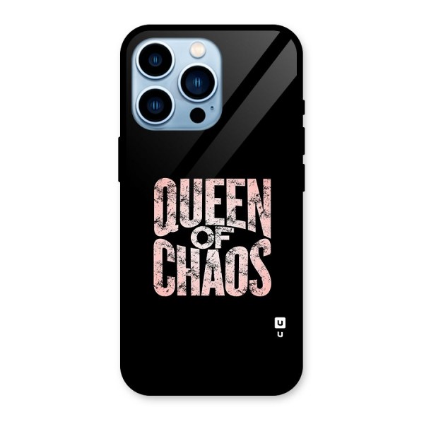 Queen of Chaos Glass Back Case for iPhone 13 Pro