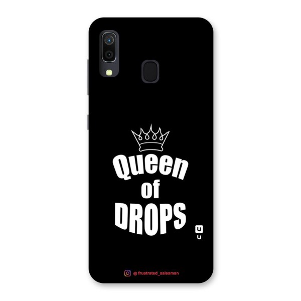 Queen of Drops Black Back Case for Galaxy A20