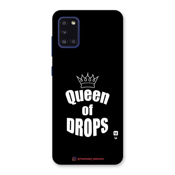 Queen of Drops Black Back Case for Galaxy A31