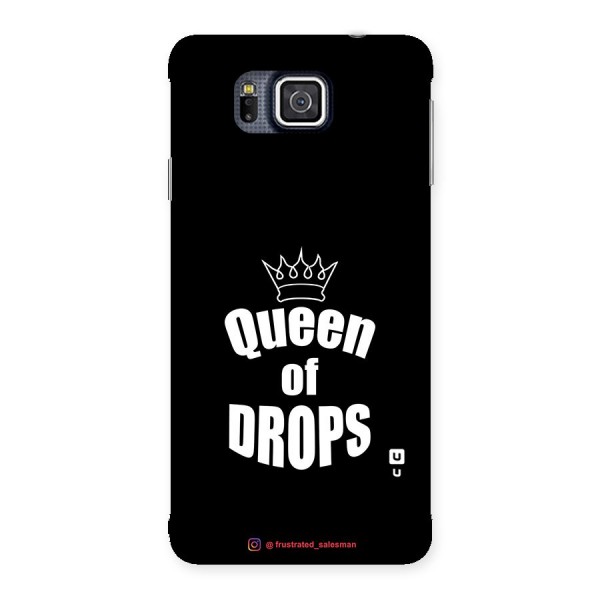 Queen of Drops Black Back Case for Galaxy Alpha