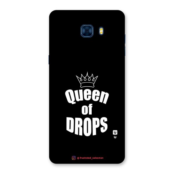 Queen of Drops Black Back Case for Galaxy C7 Pro