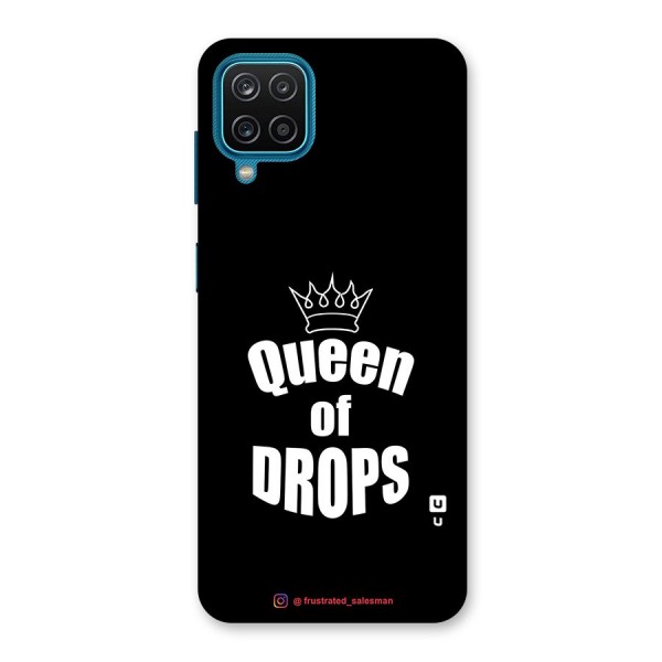 Queen of Drops Black Back Case for Galaxy F12