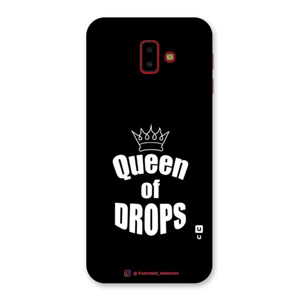 Queen of Drops Black Back Case for Galaxy J6 Plus