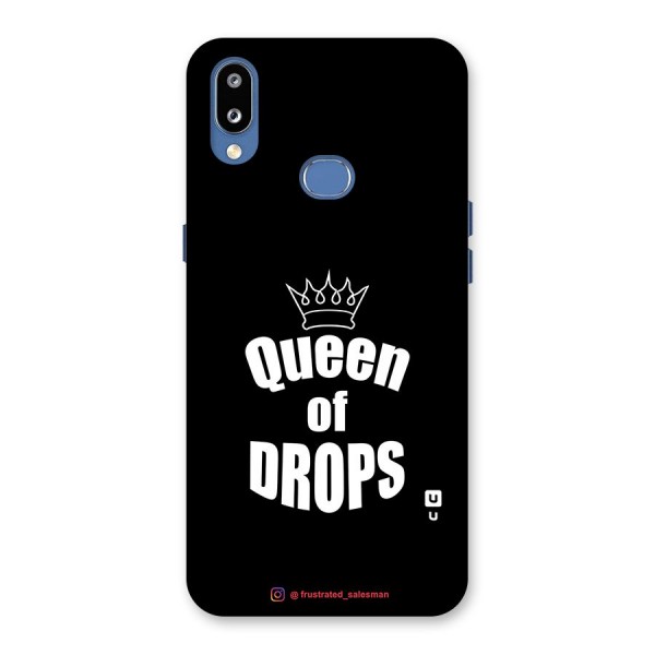 Queen of Drops Black Back Case for Galaxy M01s