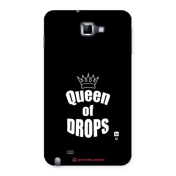 Queen of Drops Black Back Case for Galaxy Note