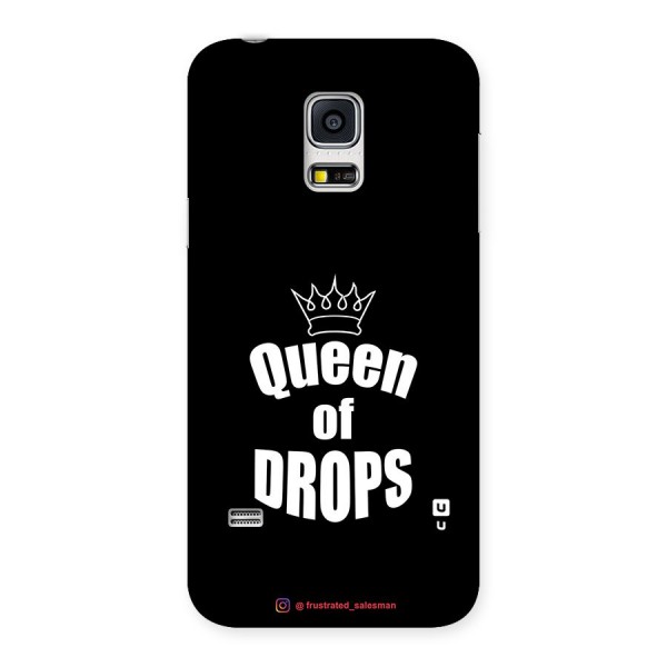 Queen of Drops Black Back Case for Galaxy S5 Mini