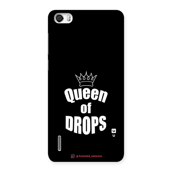 Queen of Drops Black Back Case for Honor 6