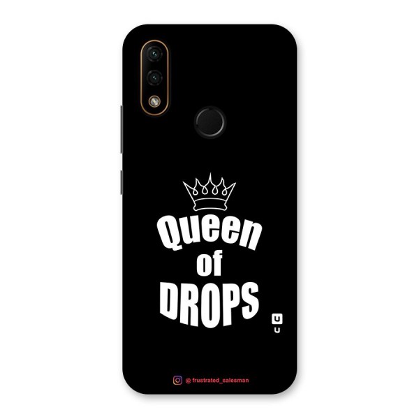 Queen of Drops Black Back Case for Lenovo A6 Note