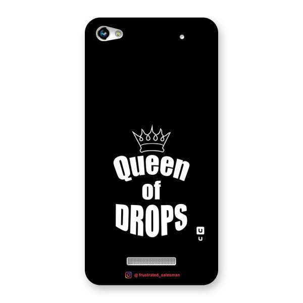 Queen of Drops Black Back Case for Micromax Hue 2