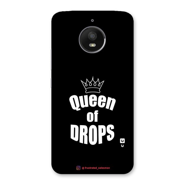 Queen of Drops Black Back Case for Moto E4 Plus